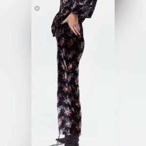 Zara Pants  Floral Velvet Straight leg trouser Sz S  
Boho Party Dress Night out